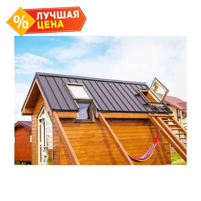 Фальцевая кровля Кликфальц mini Grand Line 0,45 Drap RAL 8004 Терракота