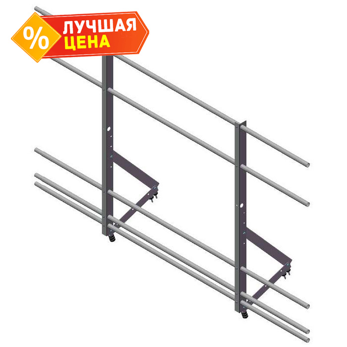 Ограждение кровельное со снегозадерж. Optima 1,2х2м RAL8017