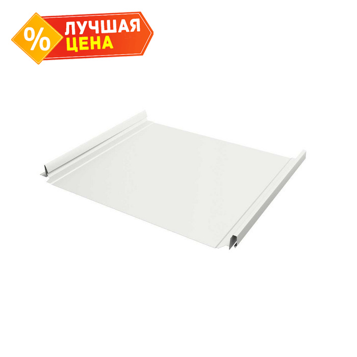 Фальцевая кровля Кликфальц Pro Line Grand Line 0,45 Drap RAL 9003 Сигнальный Белый