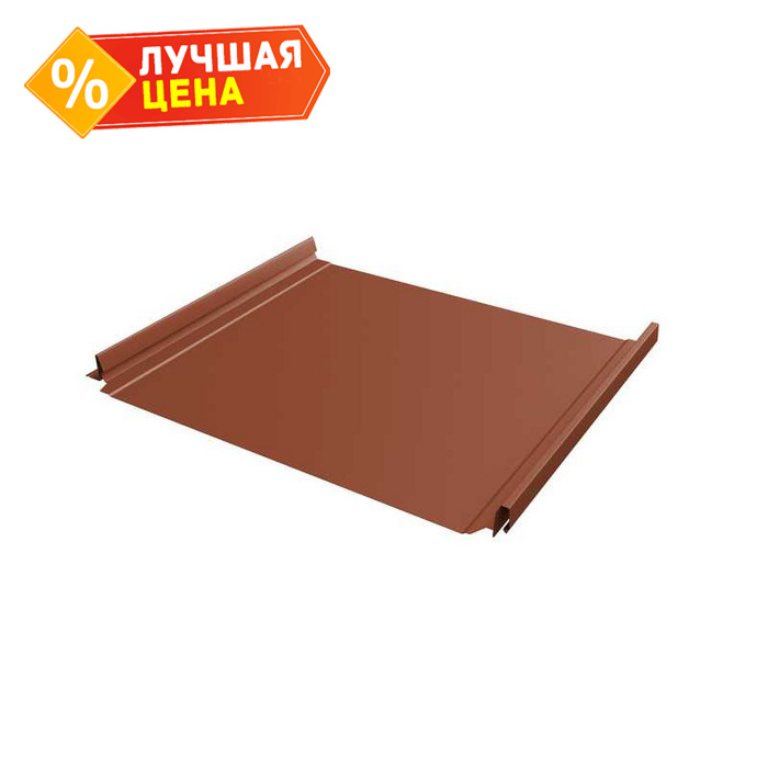 Фальцевая кровля Кликфальц Pro Grand Line 0,5 Satin RAL 8004 Терракота