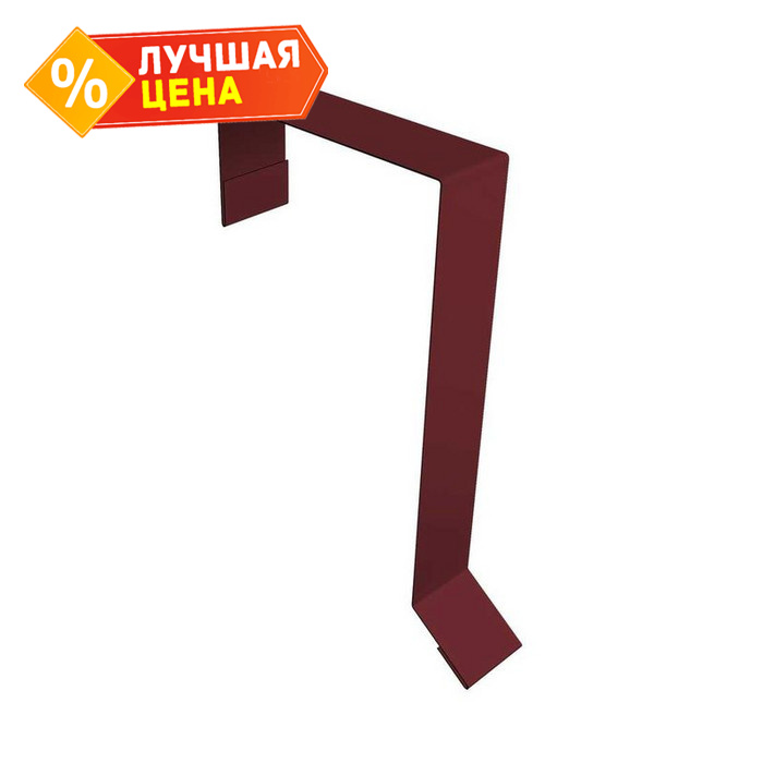 Планка торцевая фальц 65х97 0,45 Drap ST RAL 3005 красное вино
