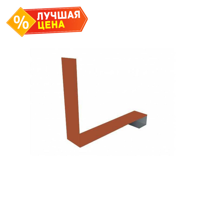 Планка примыкание нижнее к трубе для Кликфальц Pro Grand Line 0,5 Velur RAL 8004 терракота