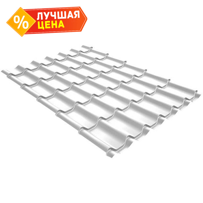 Металлочерепица Grand Line Classic (Классик) 0,4 Полиэстер RAL 9003 Сигнальный белый