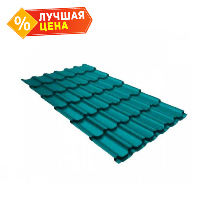 Металлочерепица Grand Line Kvinta plus (Квинта Плюс) 0,45 Полиэстер RAL 5021 Водная синь