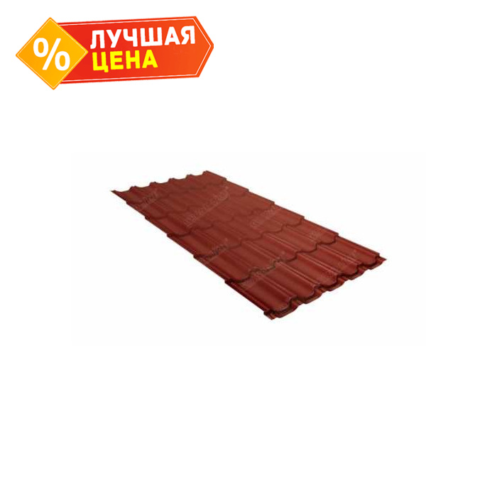 Металлочерепица Grand Line Kvinta plus (Квинта Плюс) 0,45 Полиэстер RAL 8004 Терракота