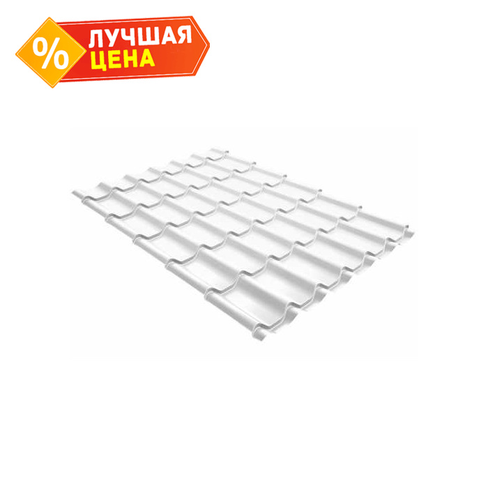 Металлочерепица Grand Line Modern 0,4 Полиэстер RAL 9003 Сигнальный белый