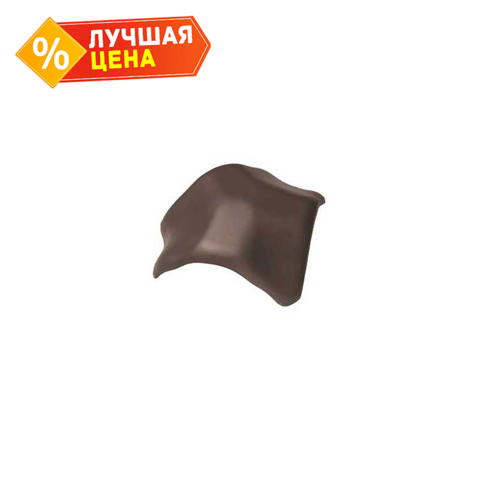 Вальмовая черепица Braas Рубин 9V темно-коричневый