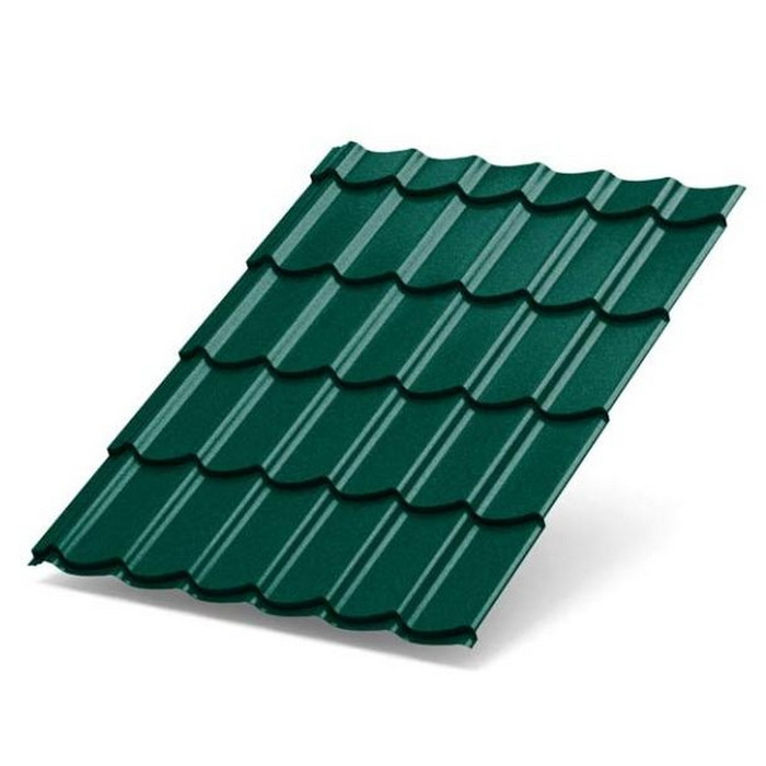 Металлочерепица Stynergy СуперМонтеррей Стальной Кашемир (0.5) RAL 6005