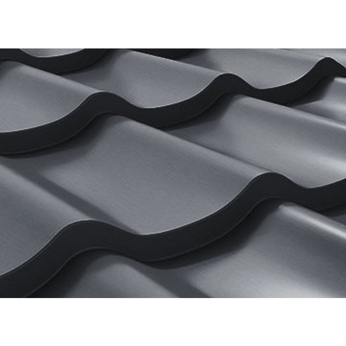 Металлочерепица Stynergy СуперМонтеррей Стальной Кашемир (0.5) RAL 7024