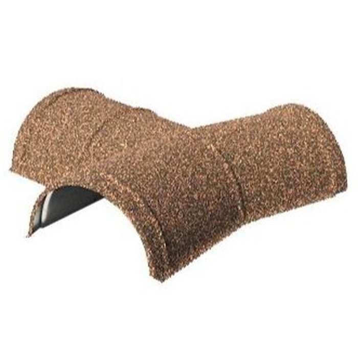 Конек Y-образный полукруглый конечный AeroDek серый валун