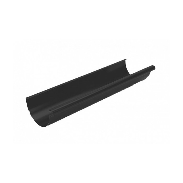 Желоб водосточный (3 м.) STAL, 152(130)/90 мм, цвет Черный, Galeco