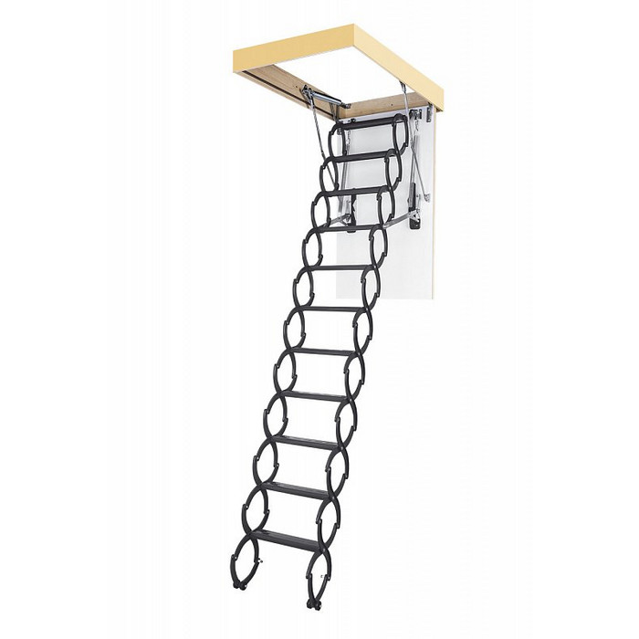 Чердачная лестница с ножничным типом открывания и теплоизоляцией LST-B, 60x120/280, Fakro