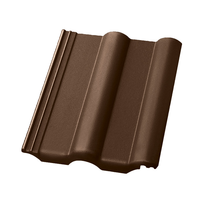 Цементно-песчаная черепица рядовая, Finkerberger, LongLife matt Медно-коричневый, Nelskamp