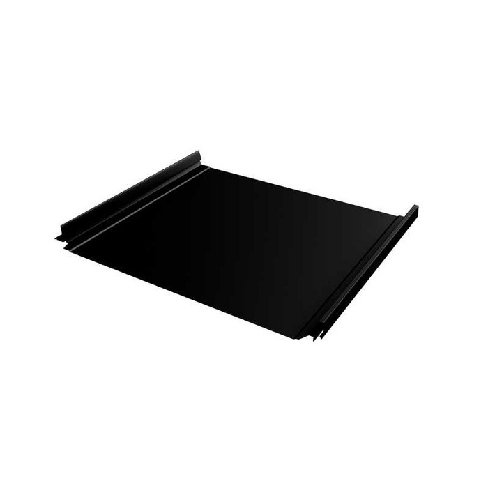 Фальцевая кровля Кликфальц Pro Grand Line 0,5 GreenCoat Pural BT, matt RR 33 Черный - фото №1