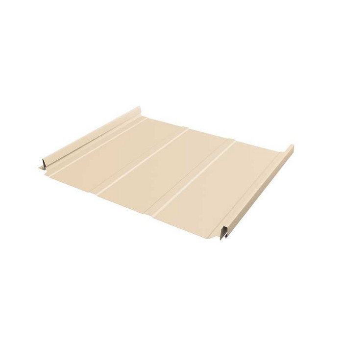 Фальцевая кровля Кликфальц Pro Line Grand Line 0,5 Satin RAL 1015 Светлая Слоновая Кость - фото №1