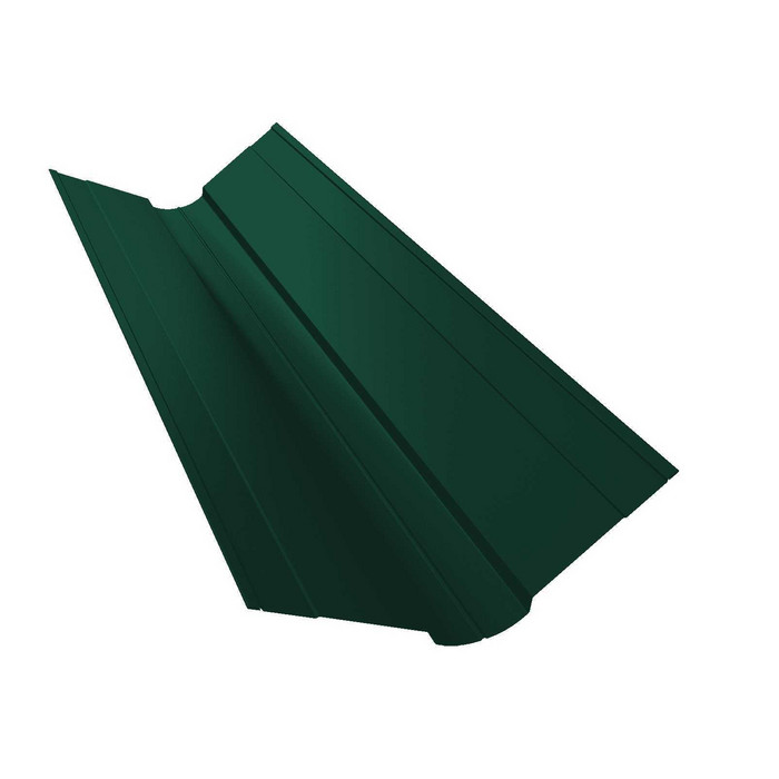 Планка ендовы верхней фигурной 70x70 0,5 Satin с пленкой RAL 3005 красное вино - фото №1