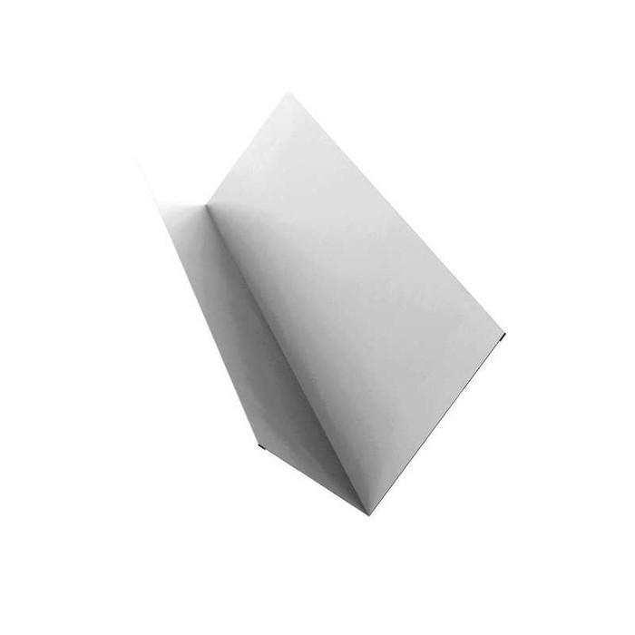 Планка примыкания 90х140 0,5 Satin с пленкой RAL 9003 сигнальный белый - фото №1