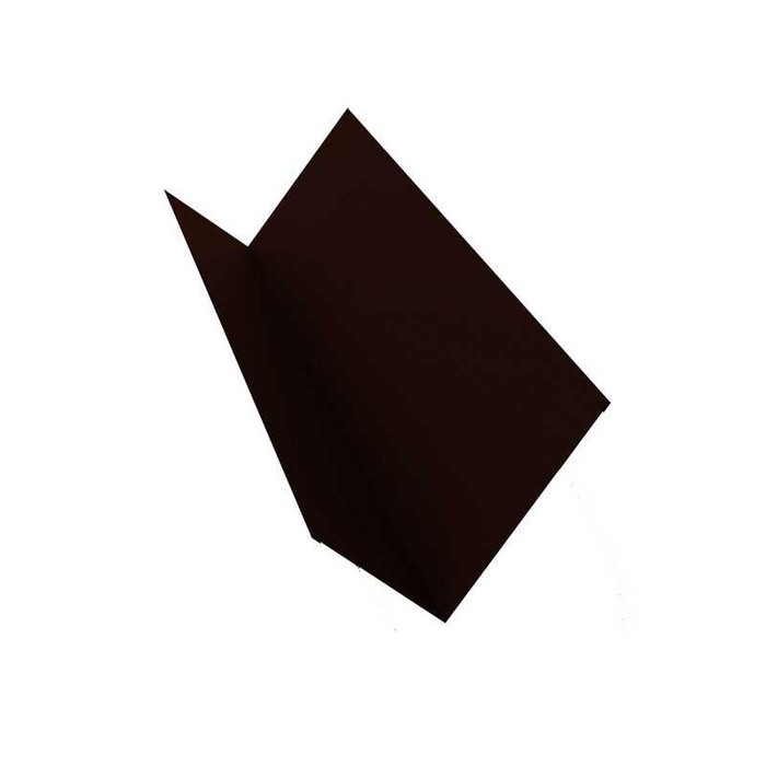 Планка примыкания 90х140 0,5 Satin Мatt RR 32 темно-коричневый - фото №1