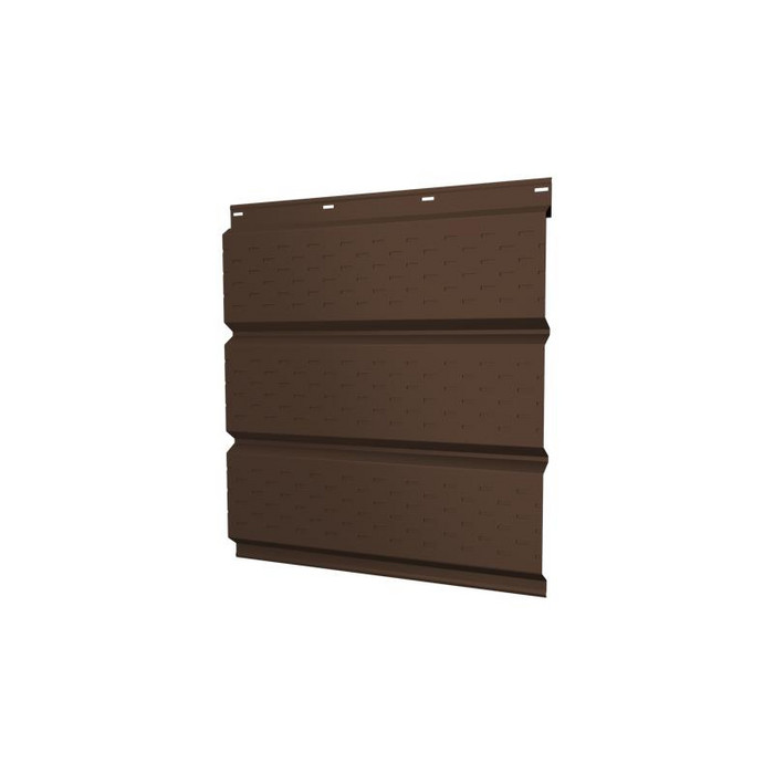 Софит металлический полная перфорация 0,45 Drap с пленкой RAL1015 легкий слоновый