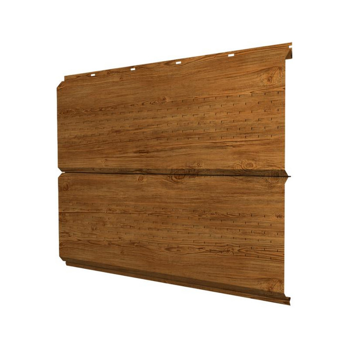 Софит ЭкоБрус new c перфорацией 0,45 Print Elite Golden Wood