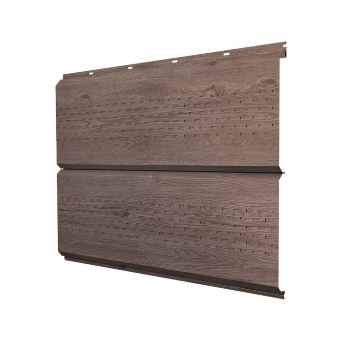 Софит ЭкоБрус new c перфорацией 0,45 Print Elite White Wood