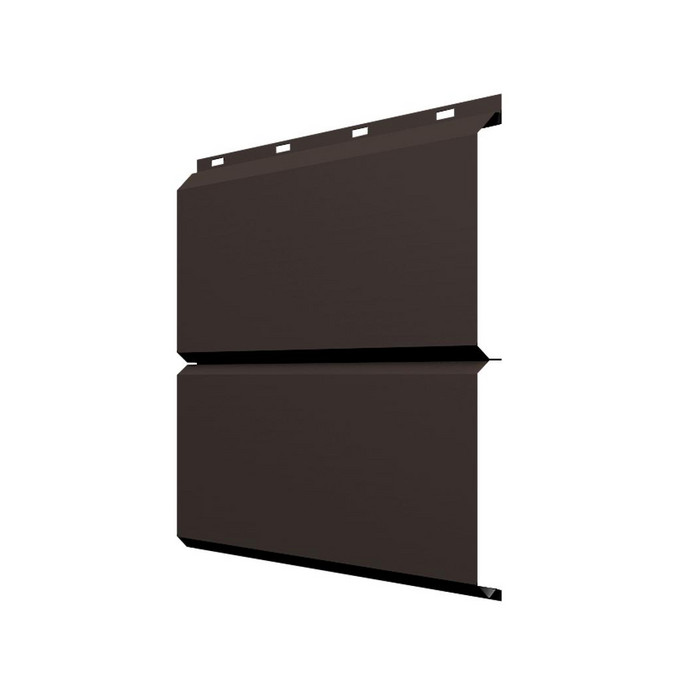 Софит ЭкоБрус без перфорации 0,345 Grand Line 0,5 Satin Matt RR 32 темно-коричневый