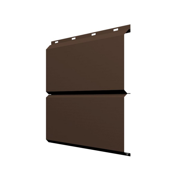 Софит ЭкоБрус без перфорации 0,345 Grand Line 0,5 Satin RAL8017 шоколад