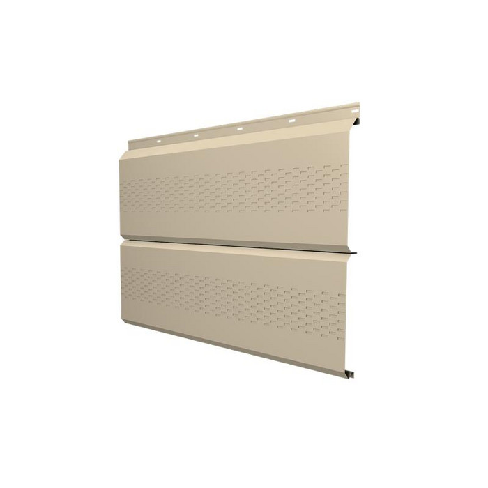 Софит ЭкоБрус с перфорацией 0,345 Grand Line 0,5 Satin RAL1015 светлая слоновая кость