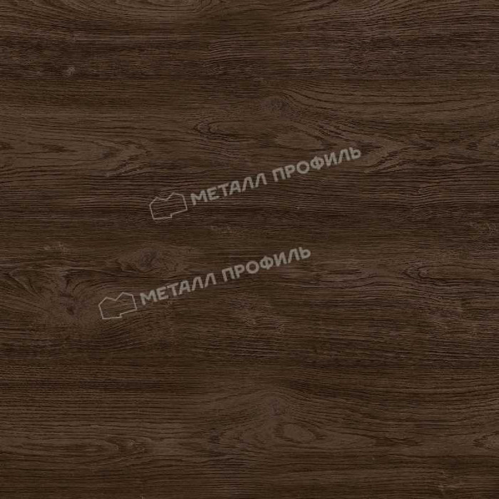 Планка карнизного свеса 250х50х2000 (ECOSTEEL_MA-01-МореныйДуб-0.5)