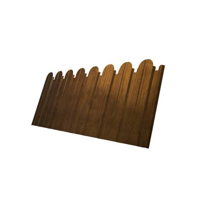Профнастил С10A фигурный 0,45 Print Premium с пленкой Golden Wood
